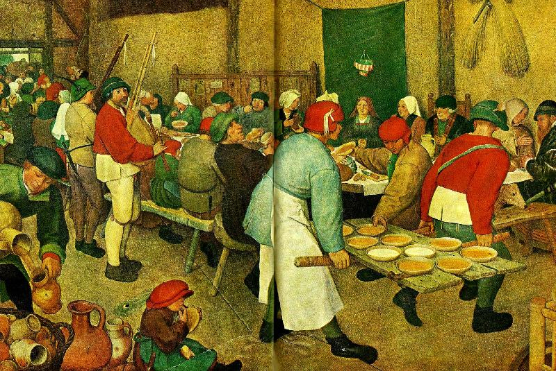 Pieter Bruegel flamlandskt bondbrollop,